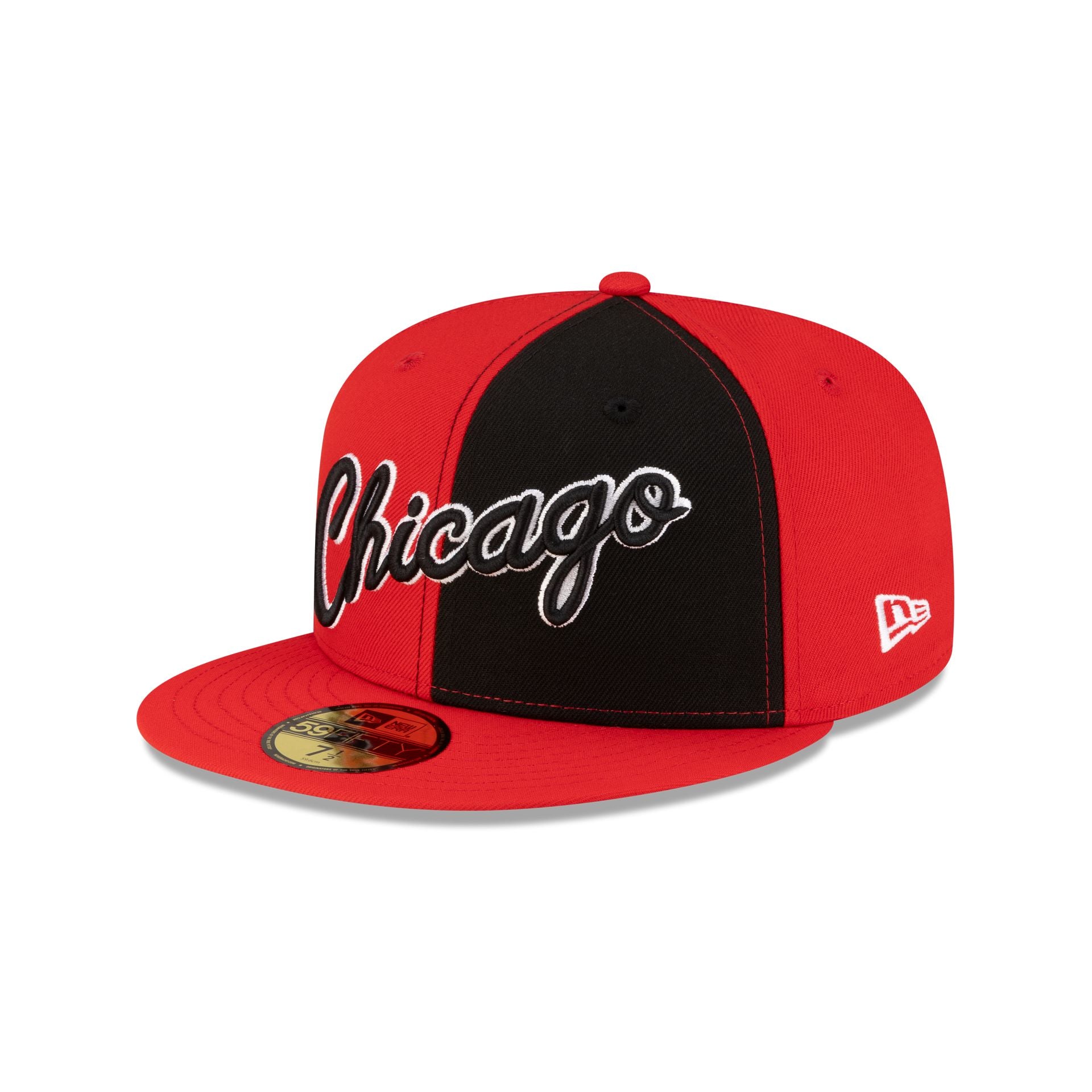 Chicago Bulls Hardwood Classics 80s Pinwheel 59FIFTY Fitted Hat