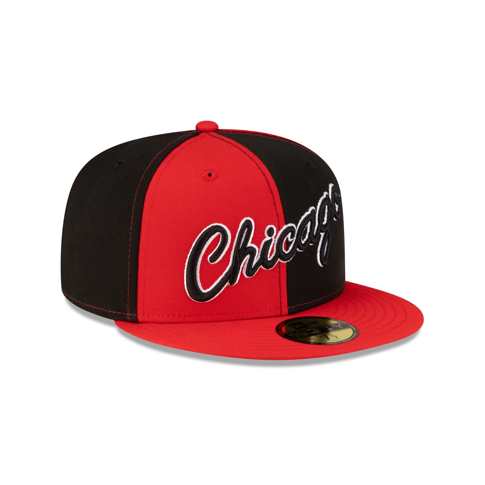 Chicago Bulls Hardwood Classics 80s Pinwheel 59FIFTY Fitted Hat