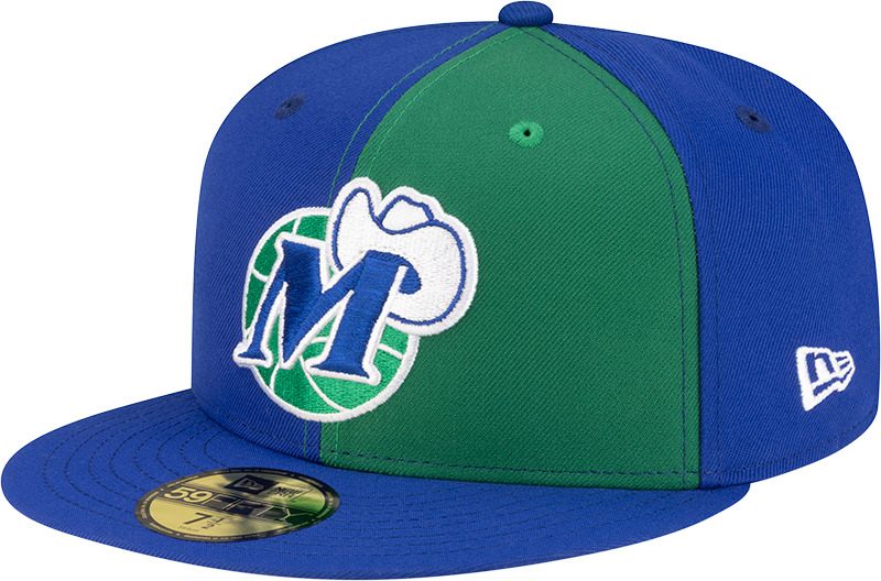 Dallas Mavericks Hardwood Classics 80s Pinwheel 59FIFTY Fitted Hat