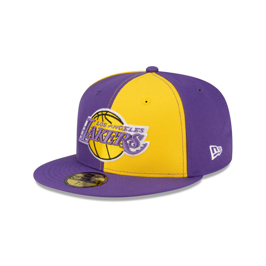 Los Angeles Lakers Hardwood Classics 80s Pinwheel 59FIFTY Fitted Hat - New Era Cap