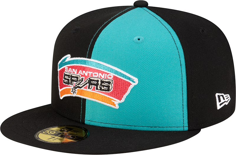San Antonio Spurs Hardwood Classics 80s Pinwheel 59FIFTY Fitted Hat