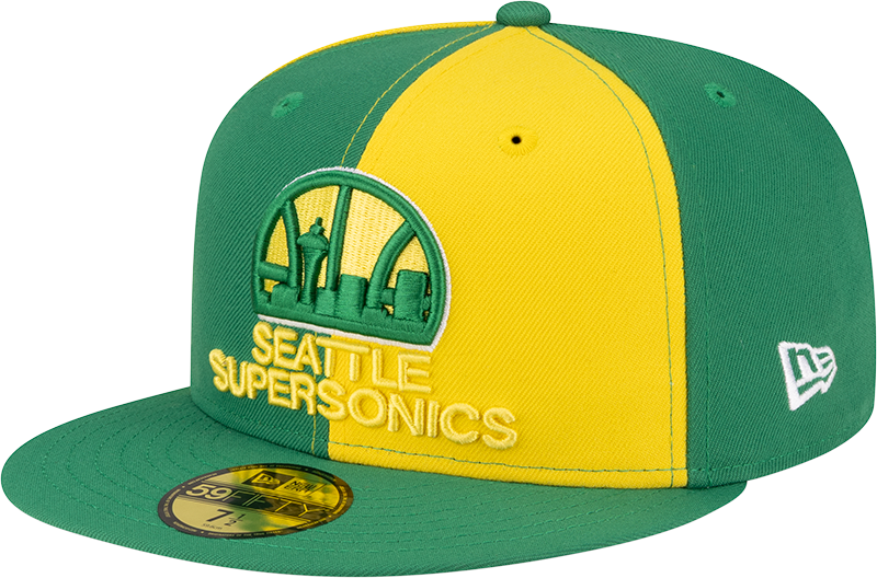 Seattle Supersonics Hardwood Classics 80s Pinwheel 59FIFTY Fitted Hat