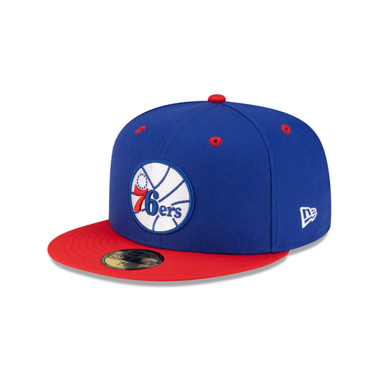 Philadelphia 76ers Hardwood Classics 80s Two Tone 59FIFTY Fitted Hat - New Era Cap