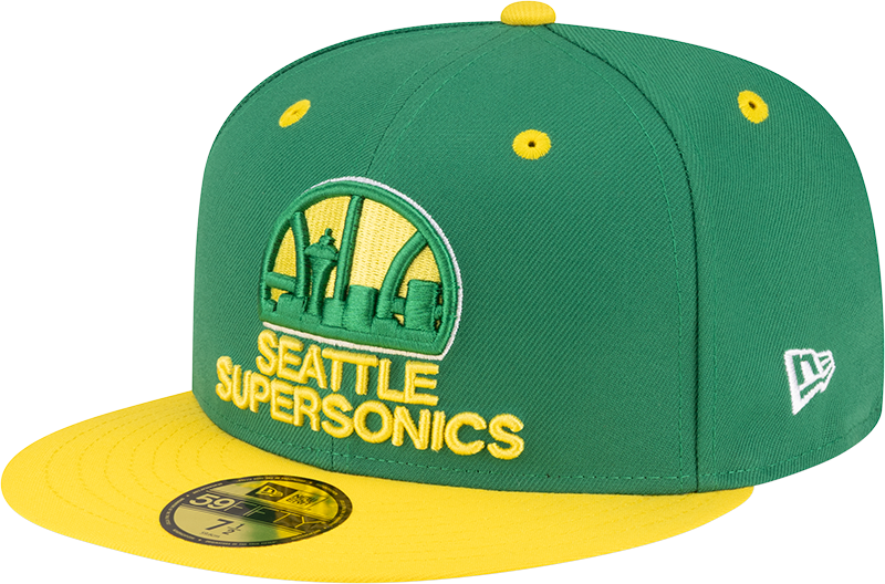 Seattle Supersonics Hardwood Classics 80s Two Tone 59FIFTY Fitted Hat