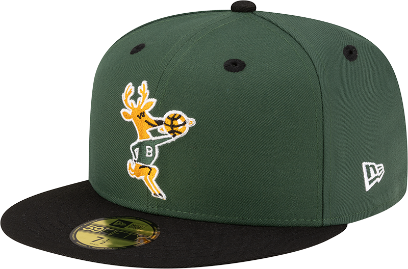 Milwaukee Bucks Hardwood Classics 80s Two Tone 59FIFTY Fitted Hat