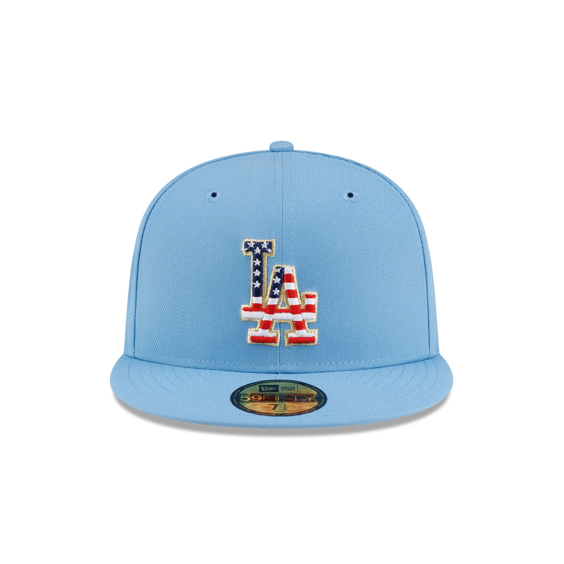 Los Angeles Dodgers Red, White & Blue 59FIFTY Fitted Hat