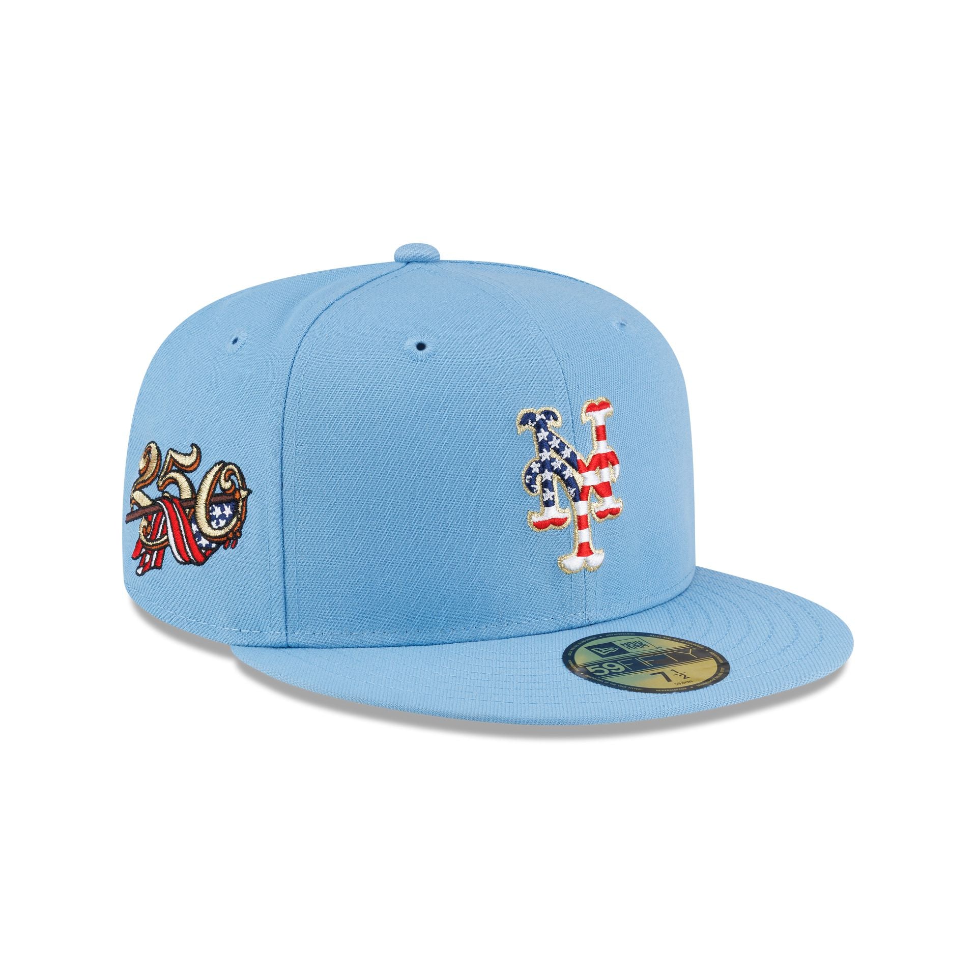 New York Mets Red, White & Blue 59FIFTY Fitted Hat