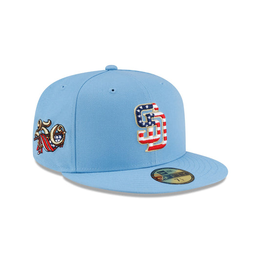 San Diego Padres Red, White & Blue 59FIFTY Fitted Hat - New Era Cap