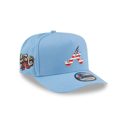 Atlanta Braves Red, White & Blue 9FIFTY A-Frame Snapback Hat - New Era Cap