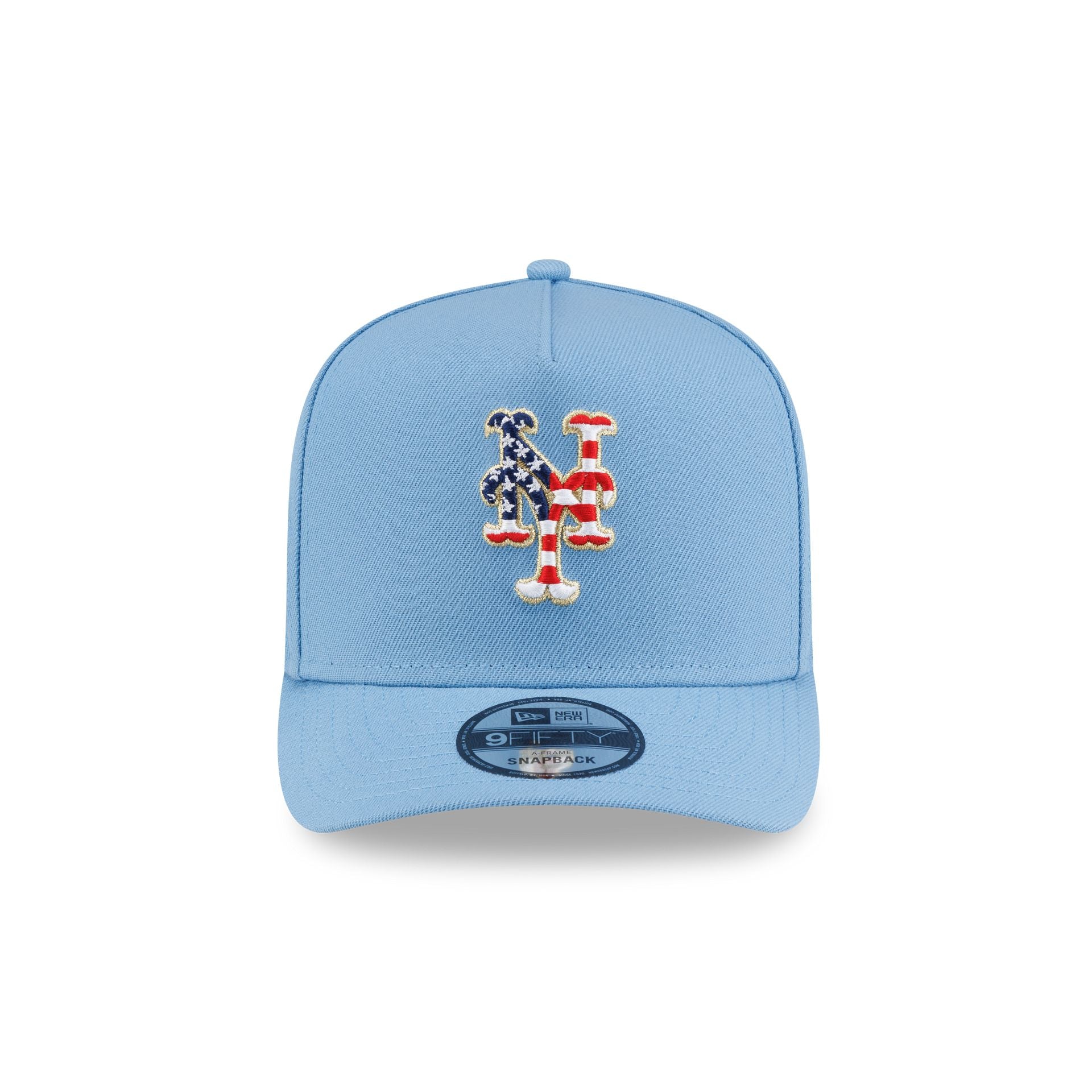 New York Mets Red, White & Blue 9FIFTY A-Frame Snapback Hat