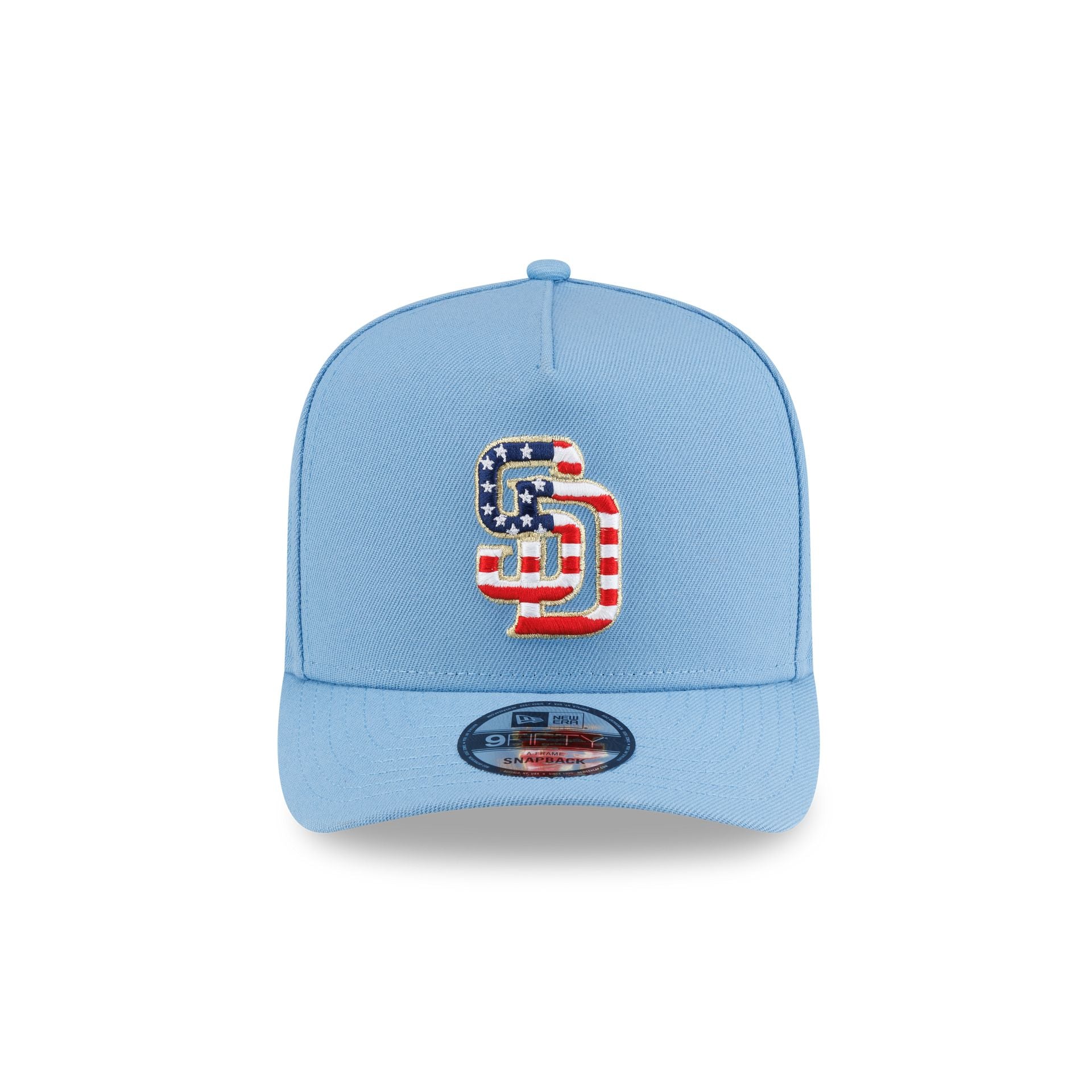 San Diego Padres Red, White & Blue 9FIFTY A-Frame Snapback Hat