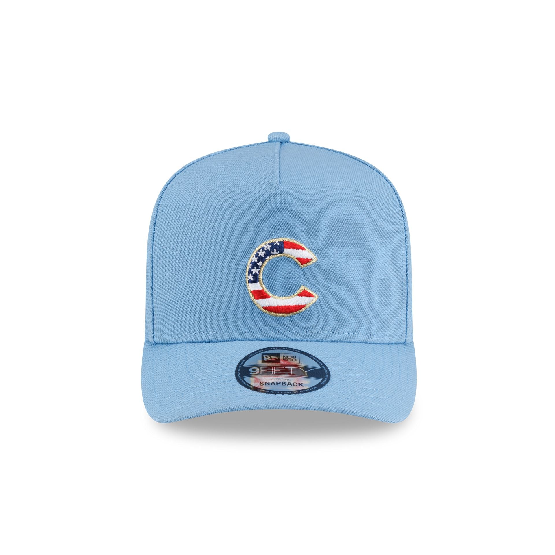Chicago Cubs Red, White & Blue 9FIFTY A-Frame Snapback Hat