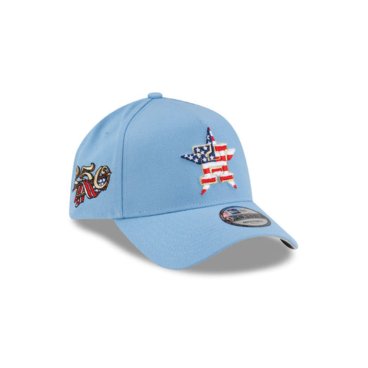 Houston Astros Red, White & Blue 9FORTY A-Frame Snapback Hat - New Era Cap
