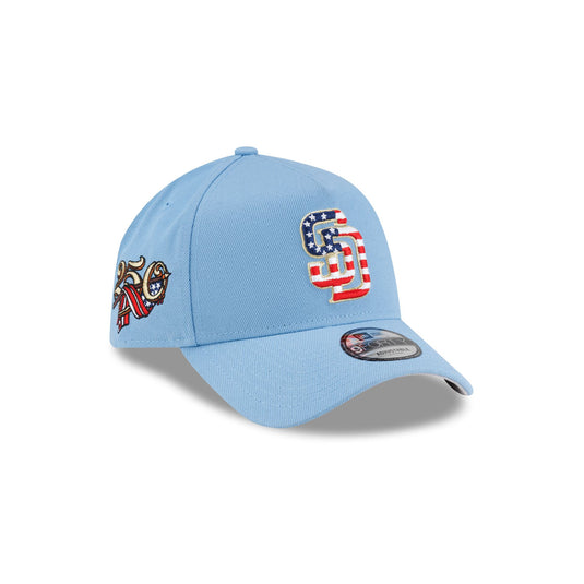 San Diego Padres Red, White & Blue 9FORTY A-Frame Snapback Hat - New Era Cap