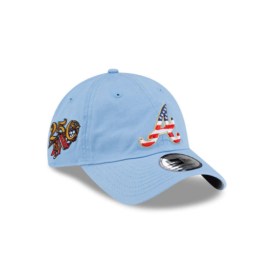 Atlanta Braves Red, White & Blue Casual Classic Adjustable Hat - New Era Cap