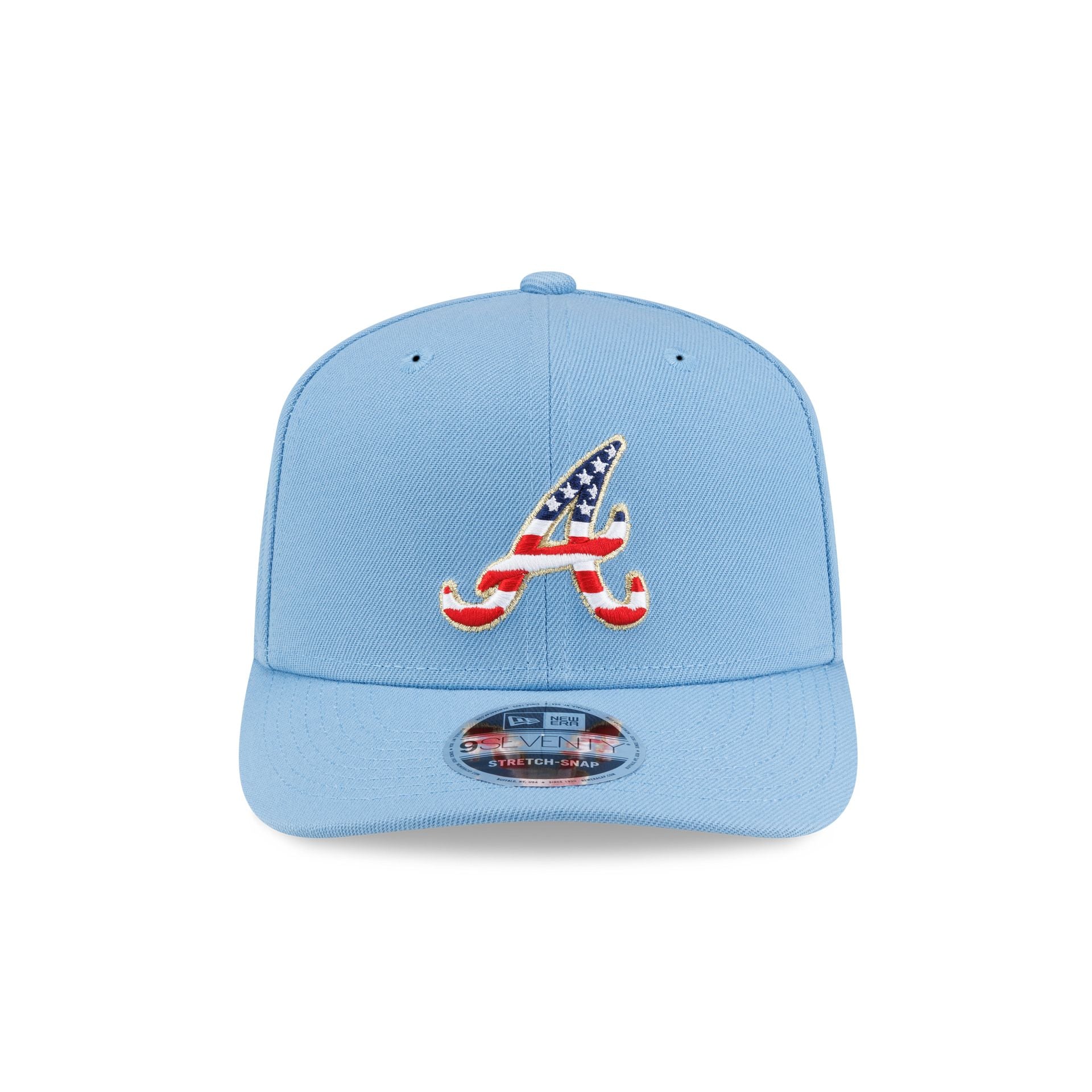 Atlanta Braves Red, White & Blue 9SEVENTY Stretch-Snap Hat