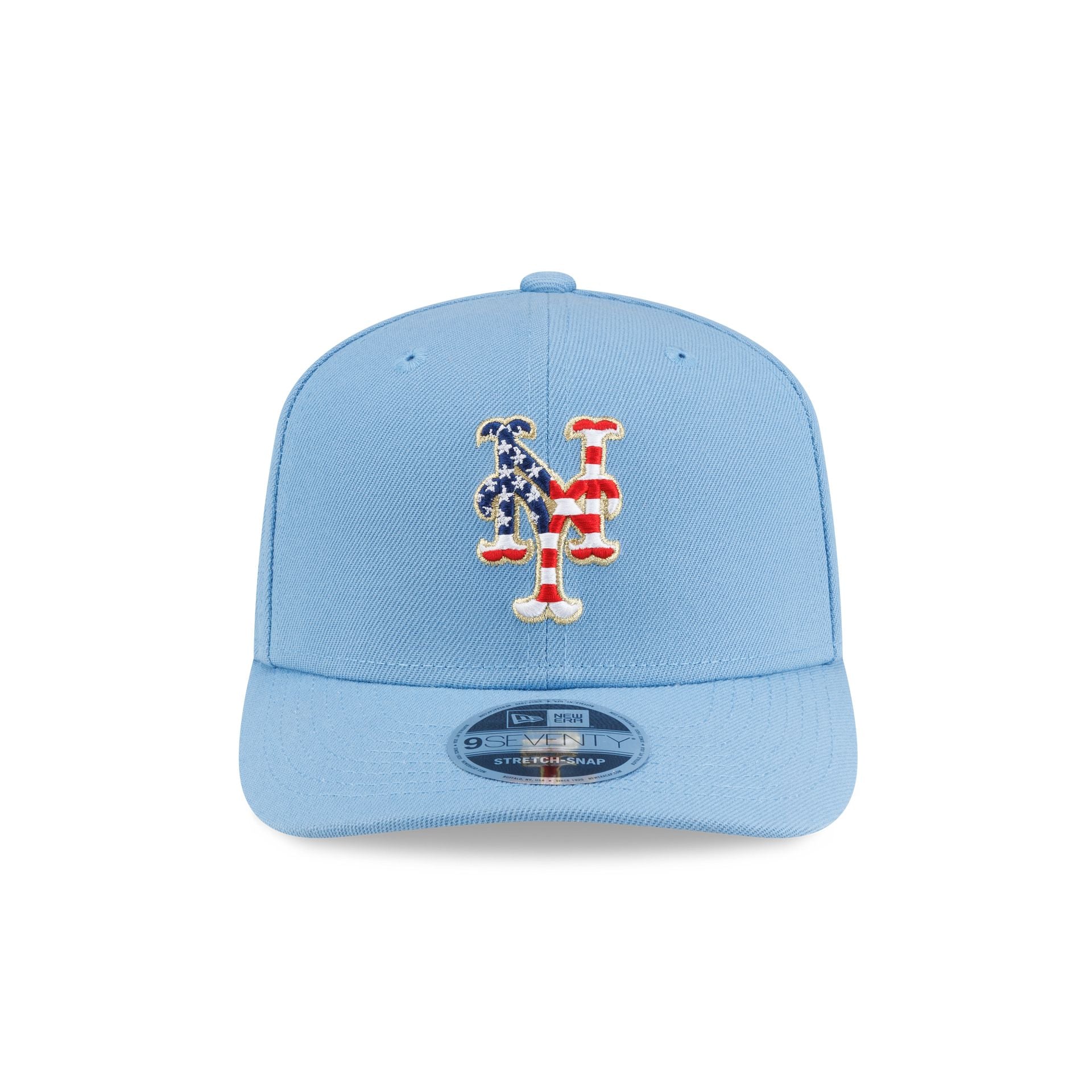 New York Mets Red, White & Blue 9SEVENTY Stretch-Snap Hat