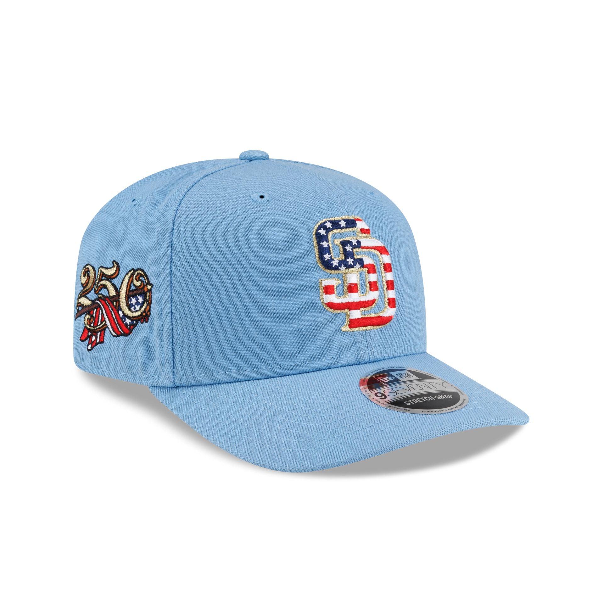 San Diego Padres Red, White & Blue 9SEVENTY Stretch-Snap Hat – New