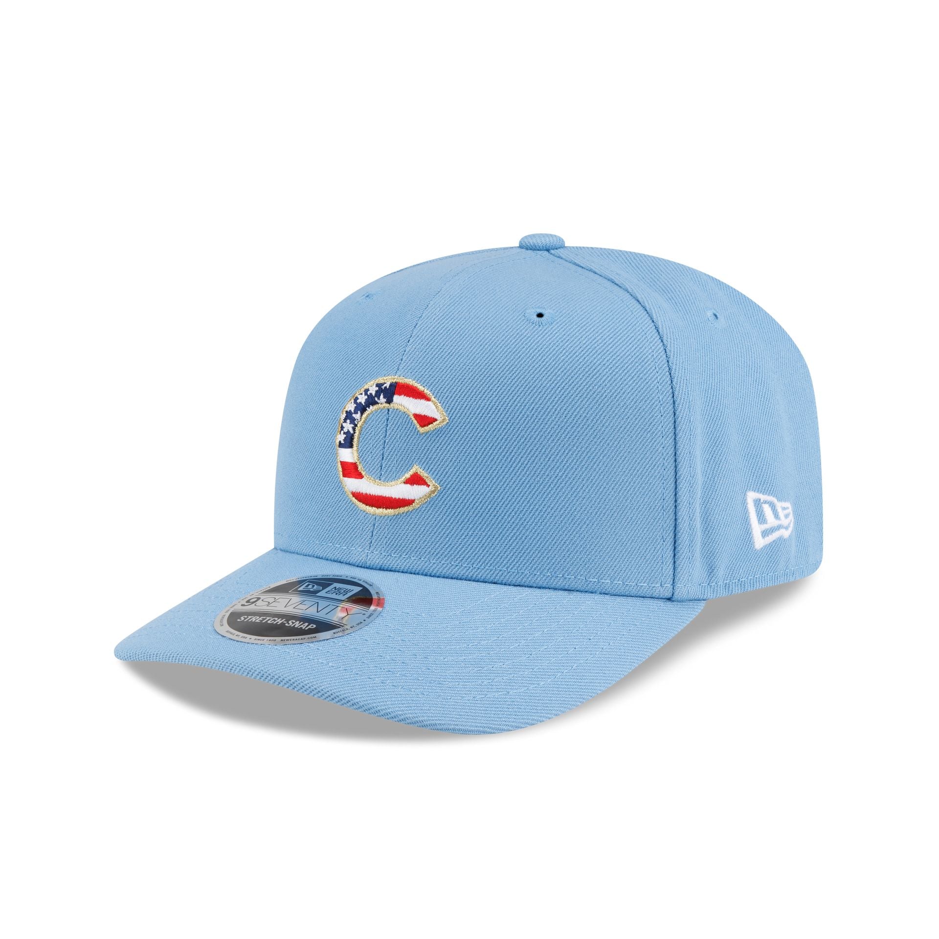 Chicago Cubs Red, White & Blue 9SEVENTY Stretch-Snap Hat