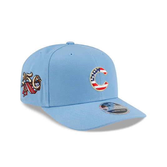 Chicago Cubs Red, White & Blue 9SEVENTY Stretch-Snap Hat - New Era Cap