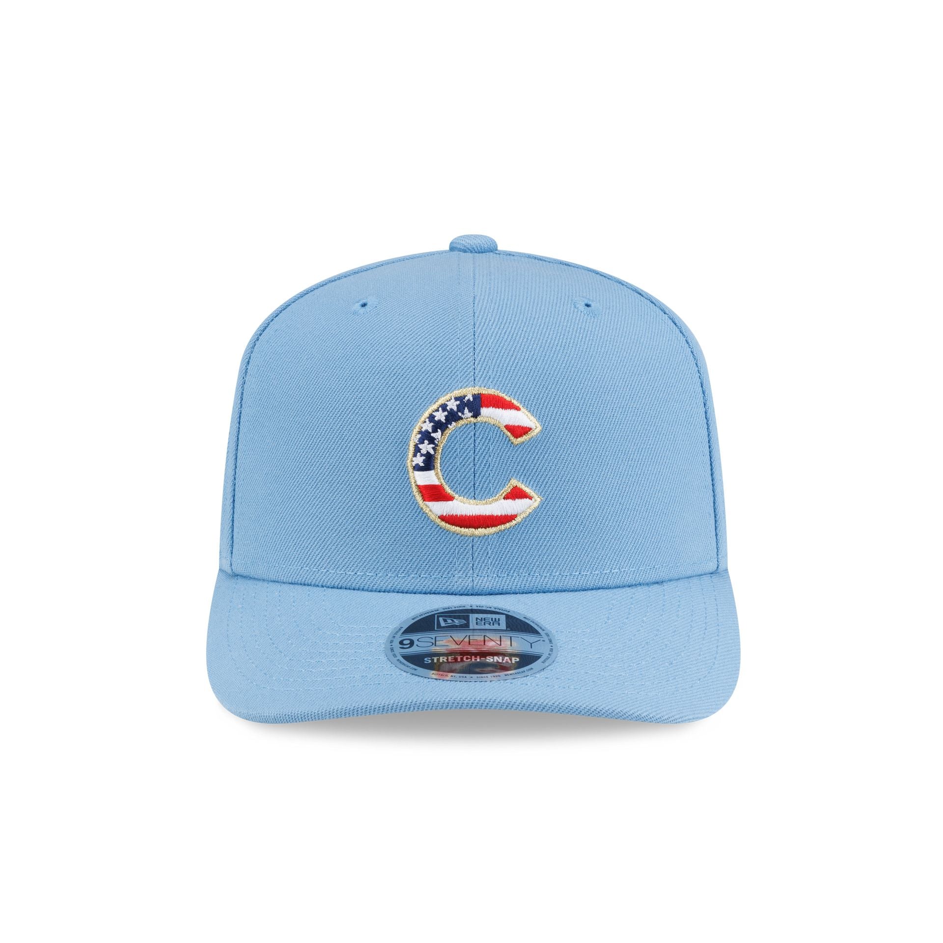 Chicago Cubs Red, White & Blue 9SEVENTY Stretch-Snap Hat