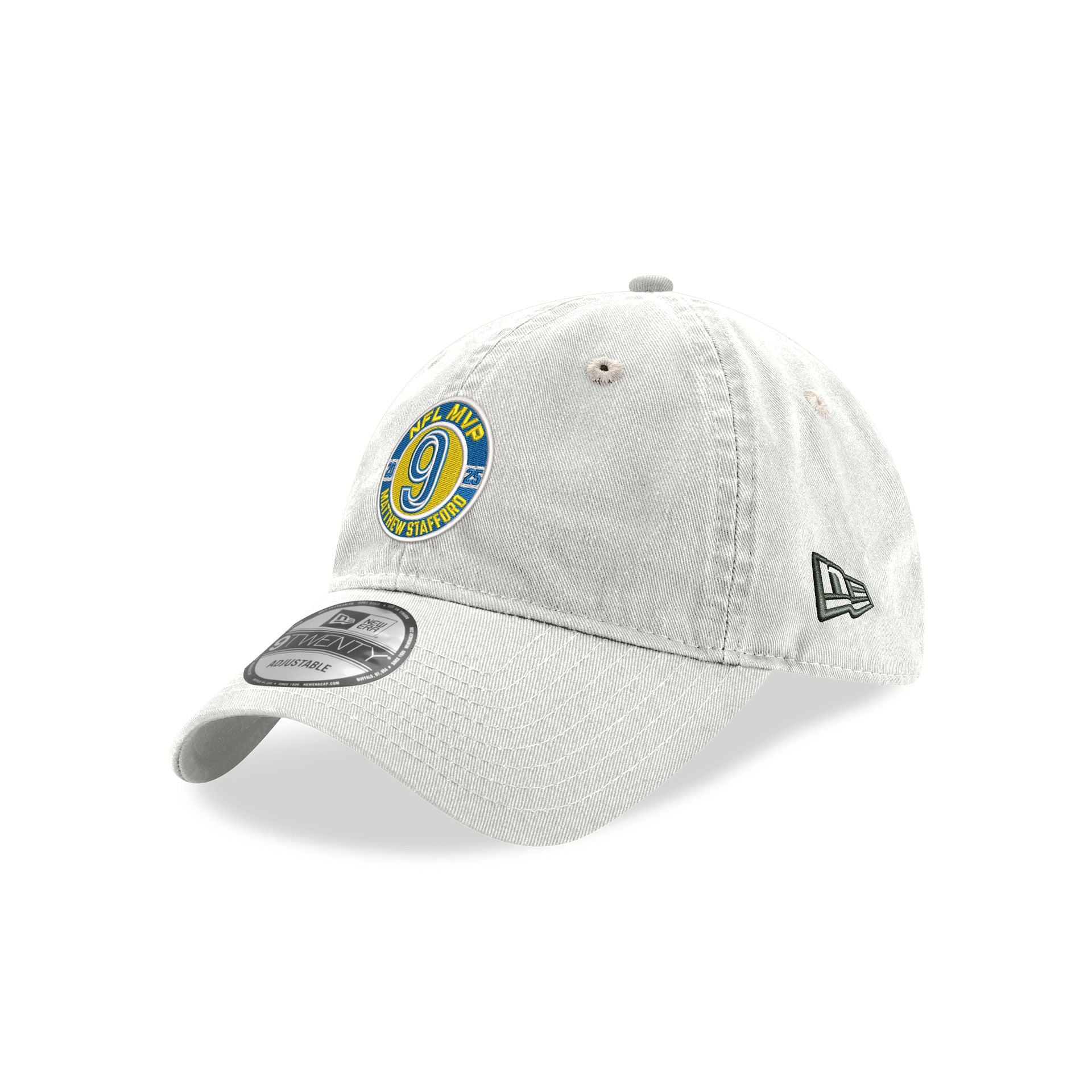 Los Angeles Rams Matthew Stafford 2025 MVP Emblem 9TWENTY Adjustable Hat