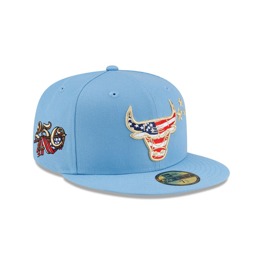 Chicago Bulls Red, White & Blue 59FIFTY Fitted Hat - New Era Cap
