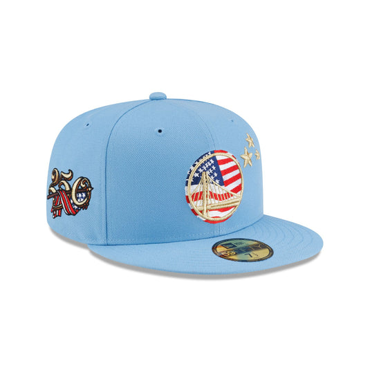Golden State Warriors Red, White & Blue 59FIFTY Fitted Hat - New Era Cap