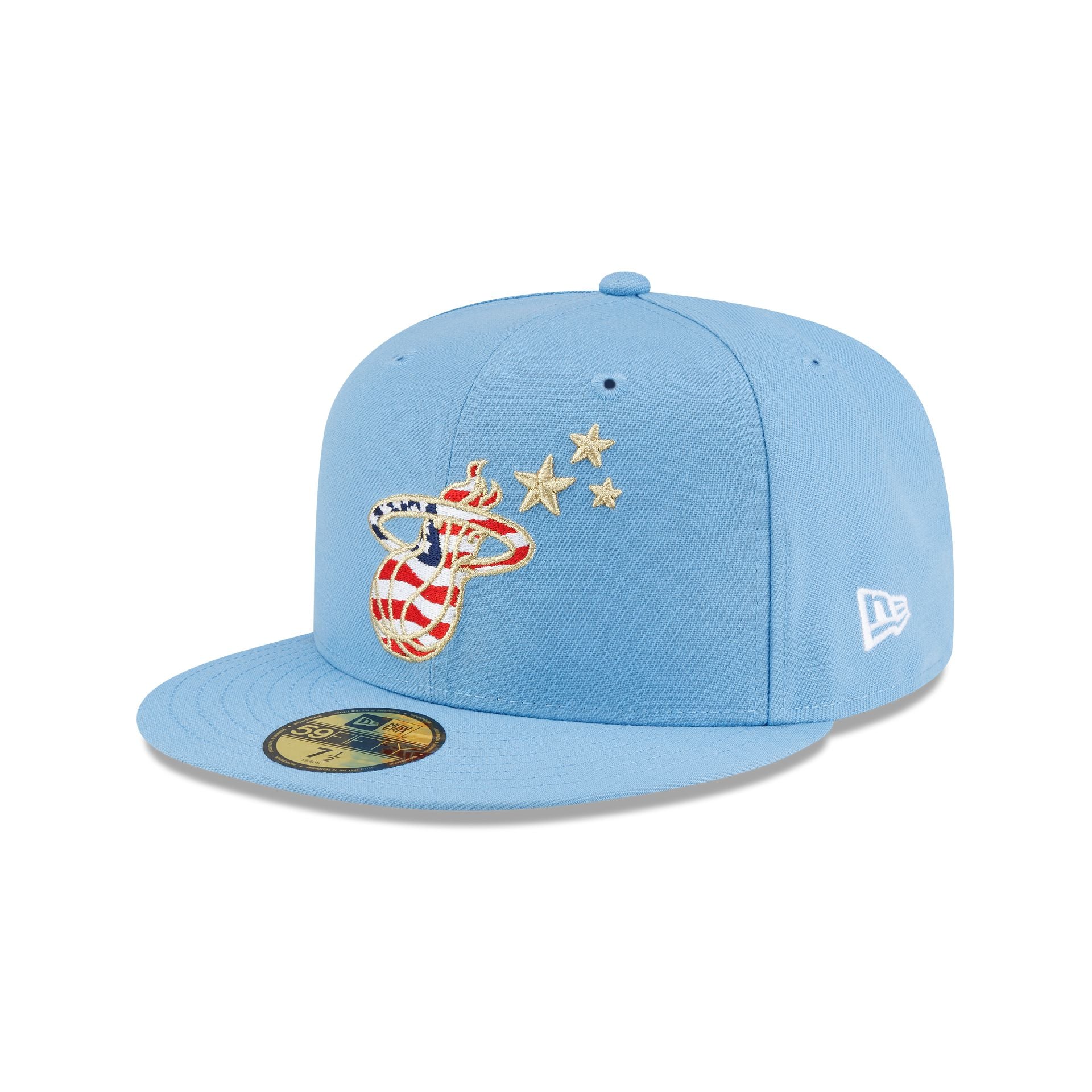 Miami Heat Red, White & Blue 59FIFTY Fitted Hat