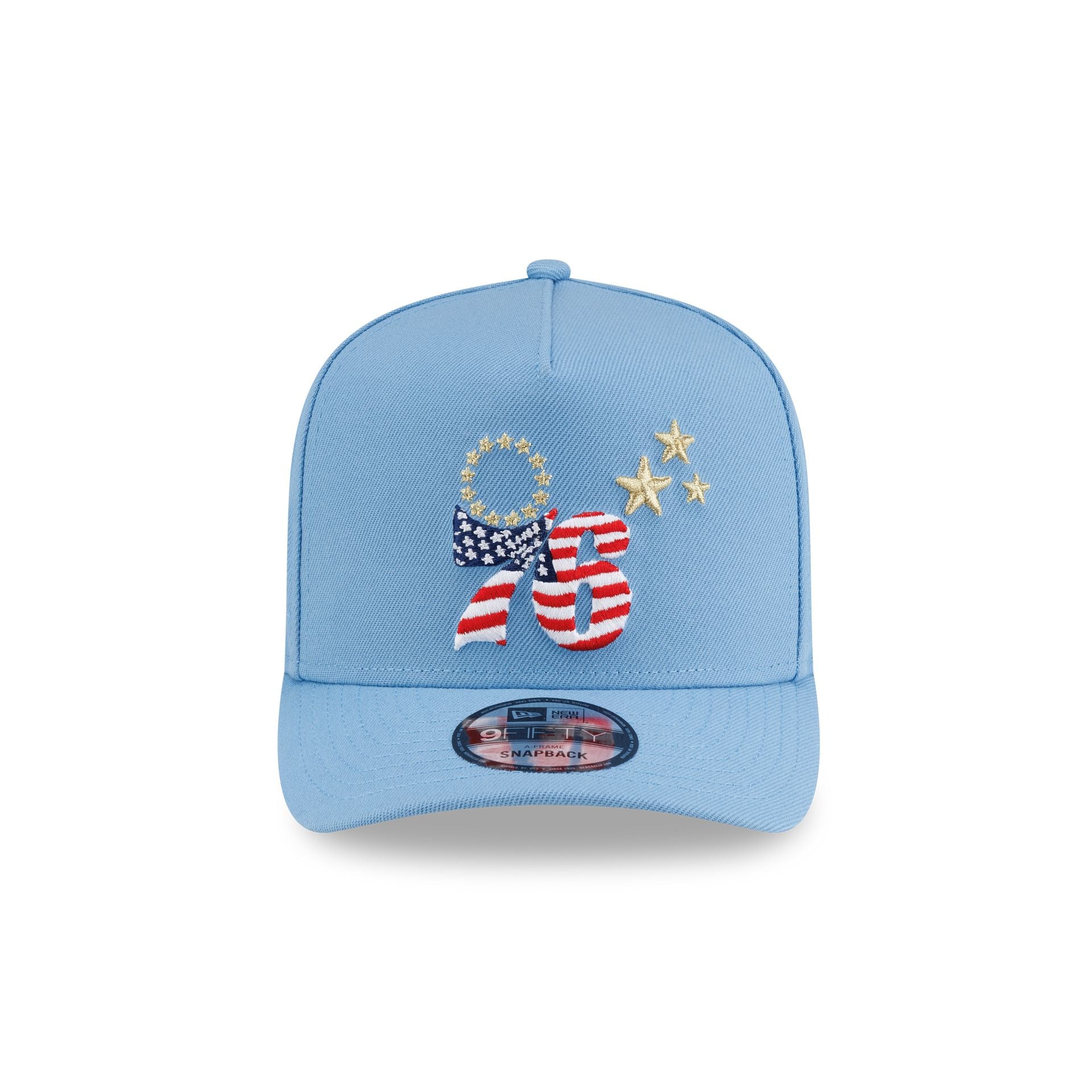Philadelphia 76ers Red, White & Blue 9FIFTY A-Frame Snapback Hat