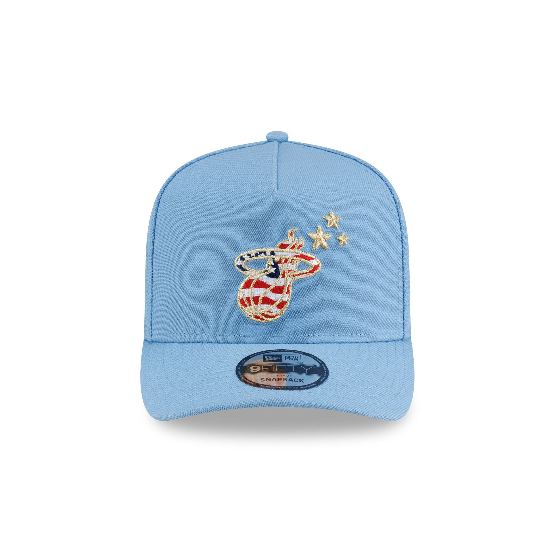 Miami Heat Red, White & Blue 9FIFTY A-Frame Snapback Hat