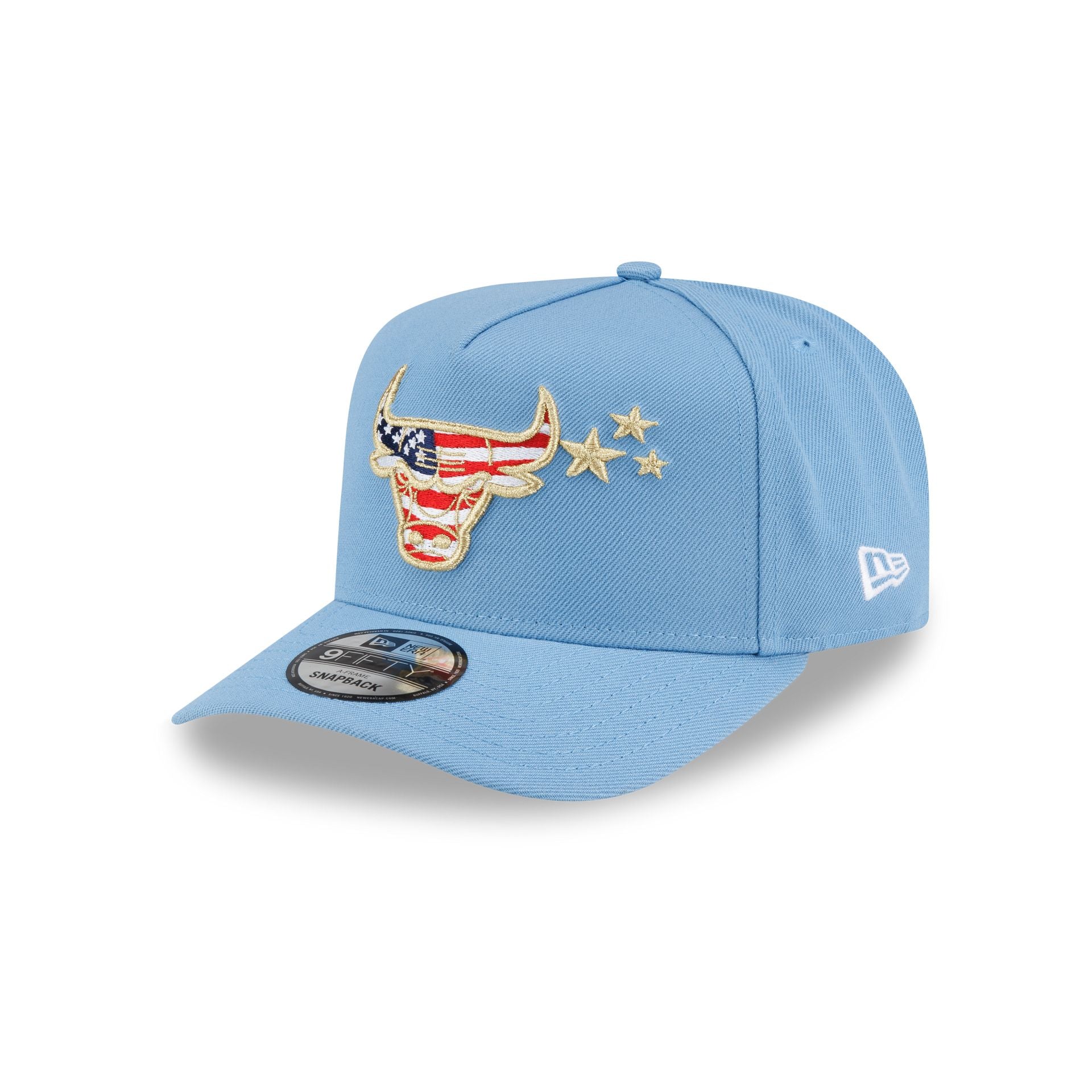 Chicago Bulls Red, White & Blue 9FIFTY A-Frame Snapback Hat