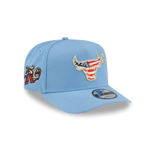 Chicago Bulls Red, White & Blue 9FIFTY A-Frame Snapback Hat - New Era Cap