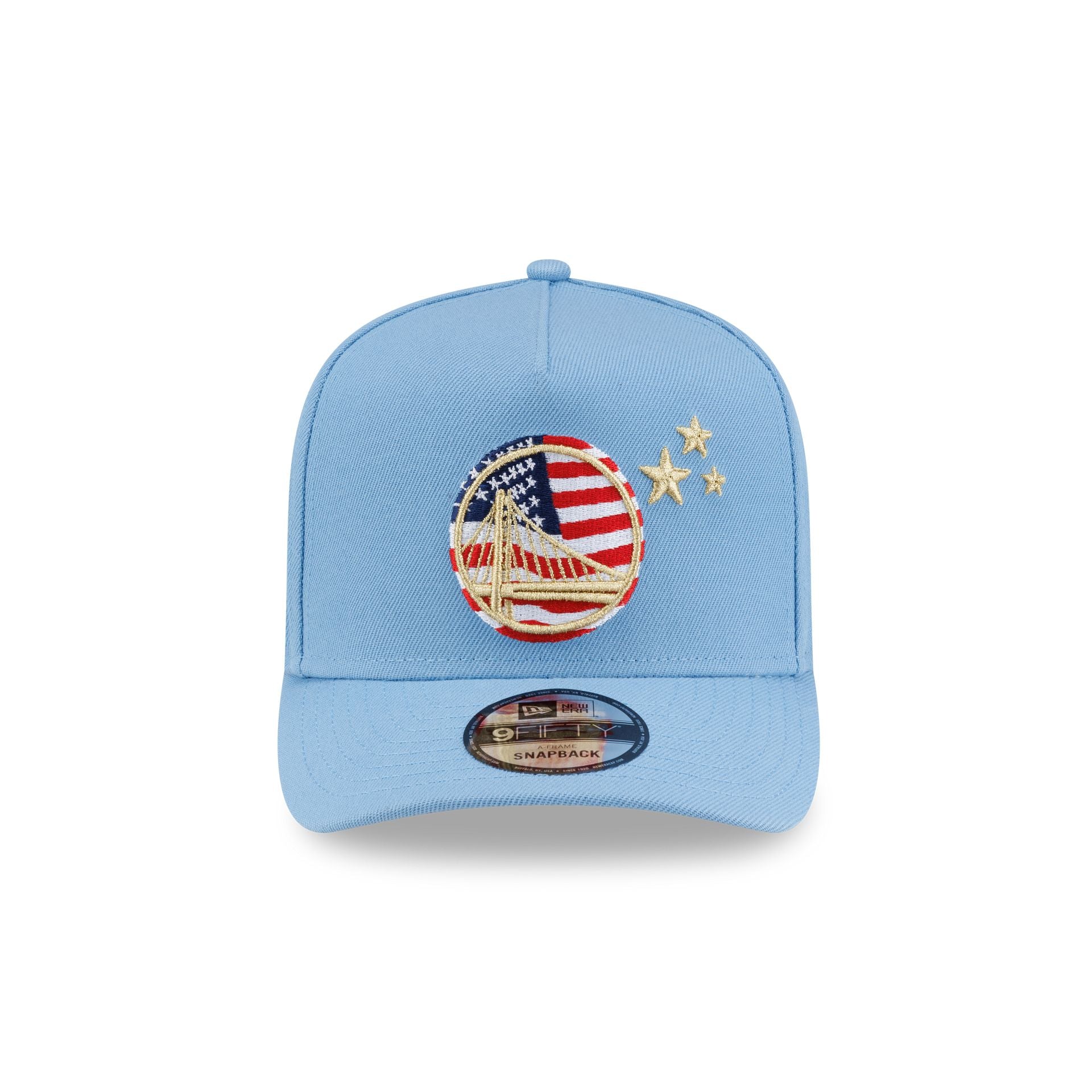 Golden State Warriors Red, White & Blue 9FIFTY A-Frame Snapback Hat
