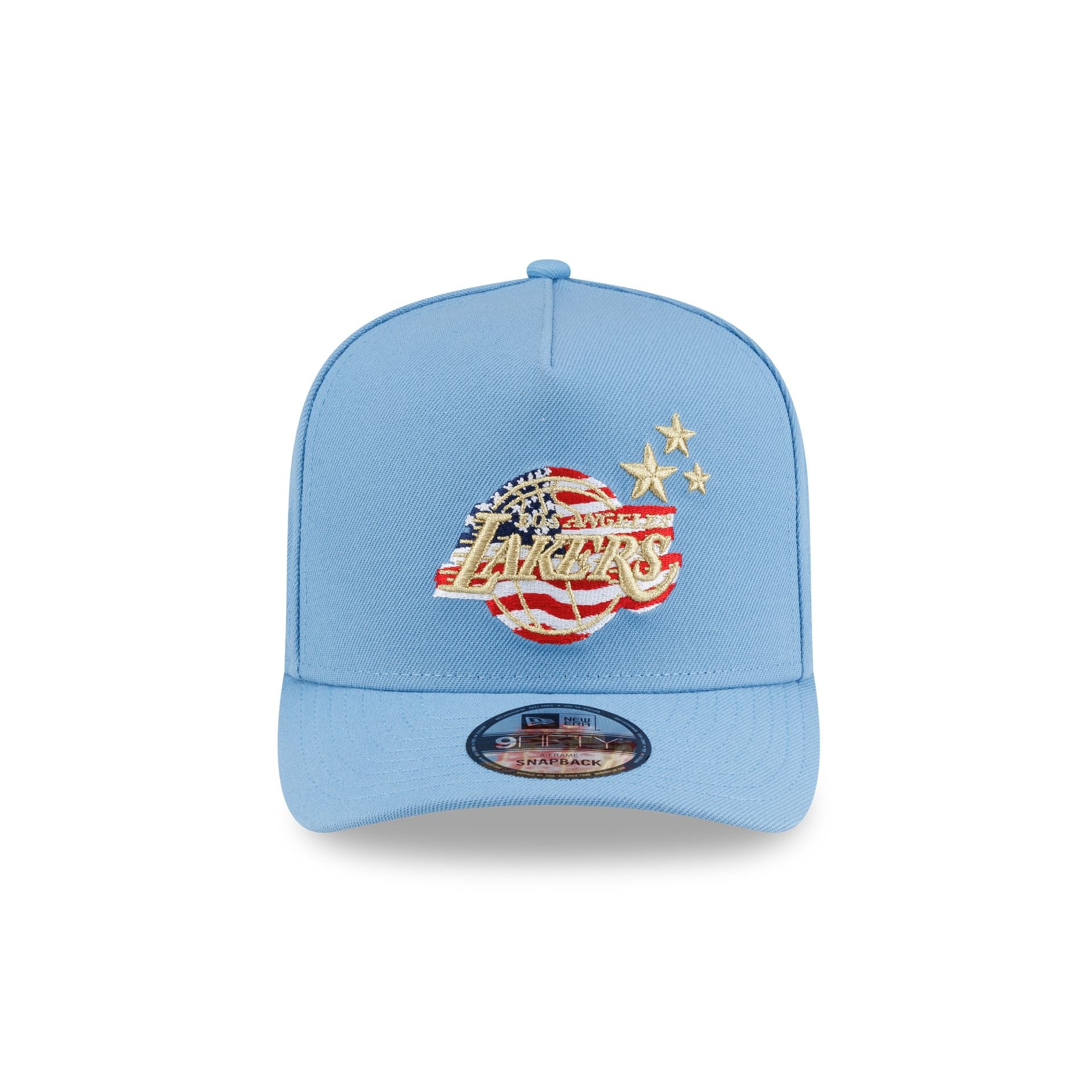 Los Angeles Lakers Red, White & Blue 9FIFTY A-Frame Snapback Hat