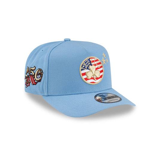 Boston Celtics Red, White & Blue 9FIFTY A-Frame Snapback Hat - New Era Cap