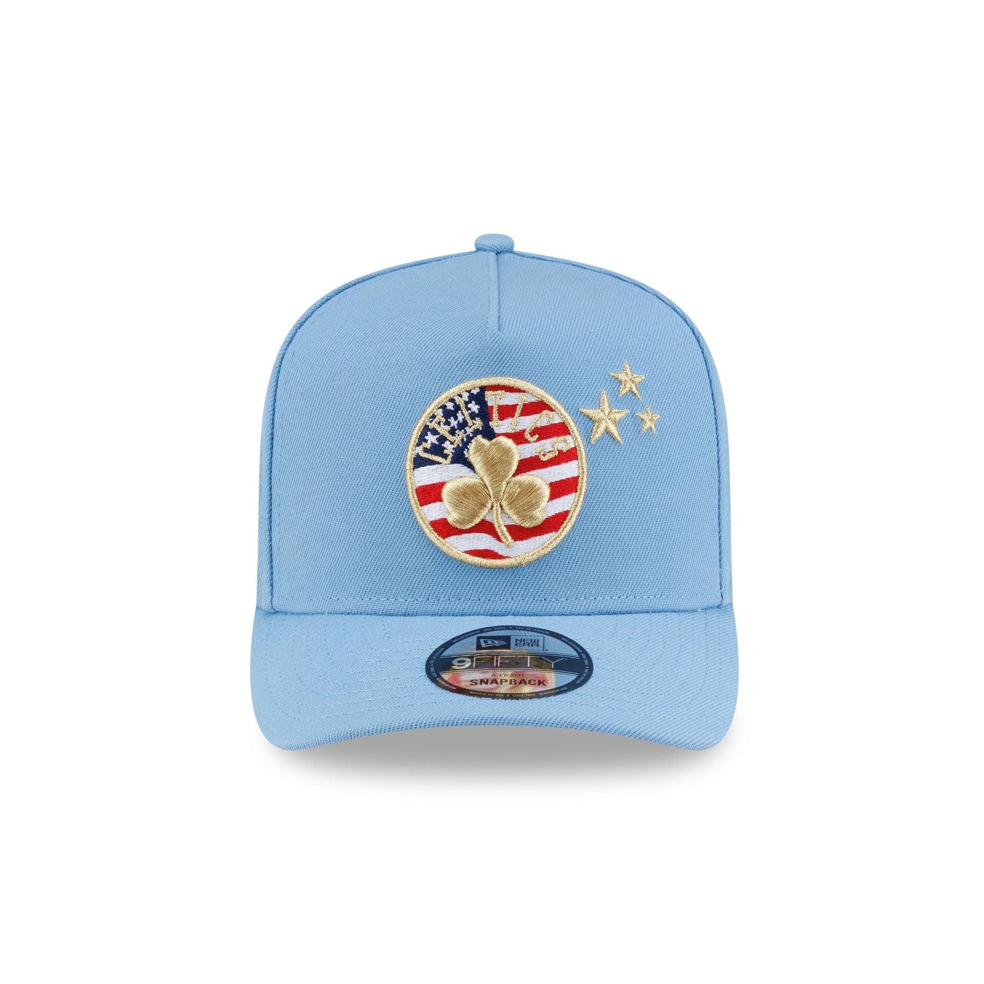 Boston Celtics Red, White & Blue 9FIFTY A-Frame Snapback Hat