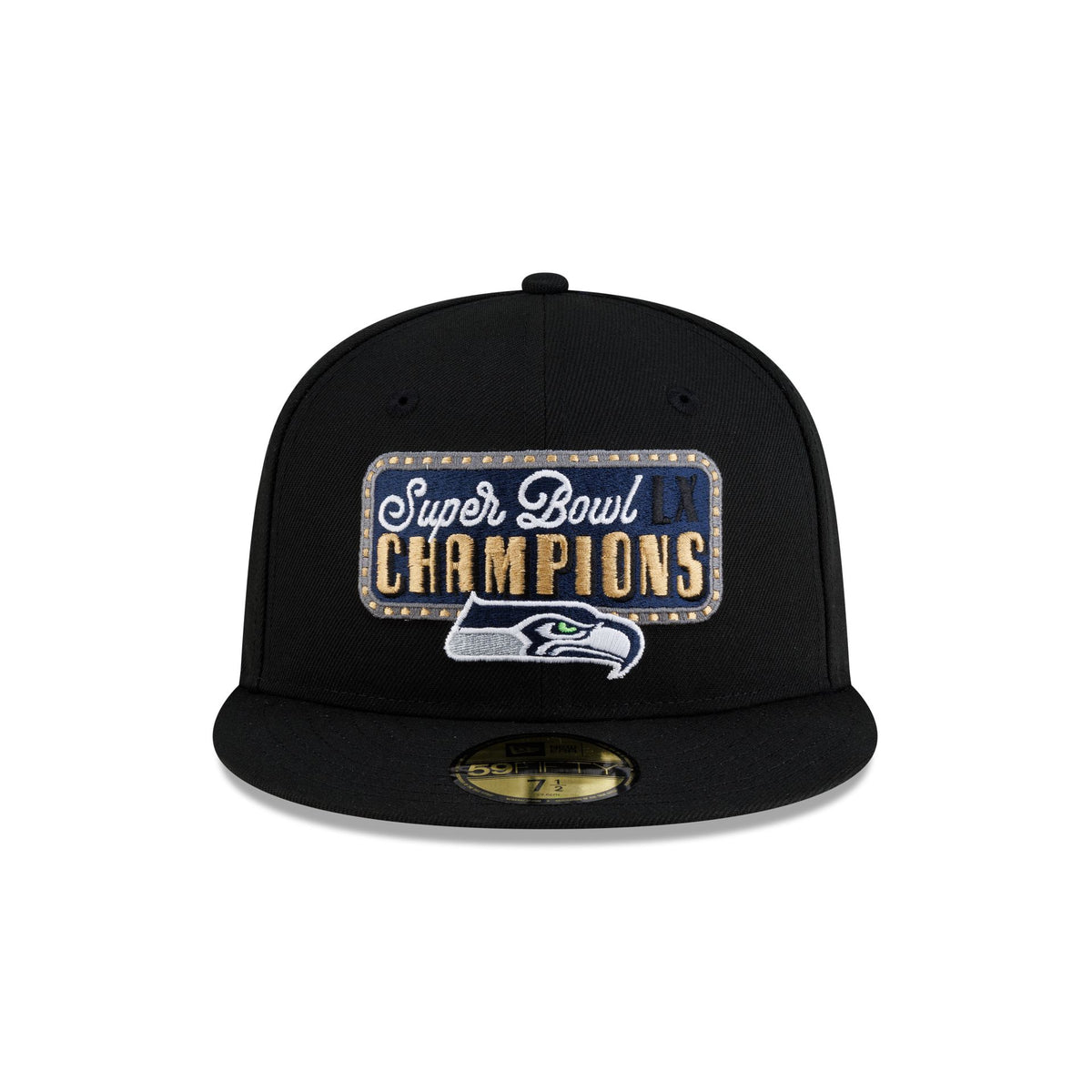 Seattle Seahawks Super Bowl LX Champions Black & Gold 59FIFTY Fitted Hat