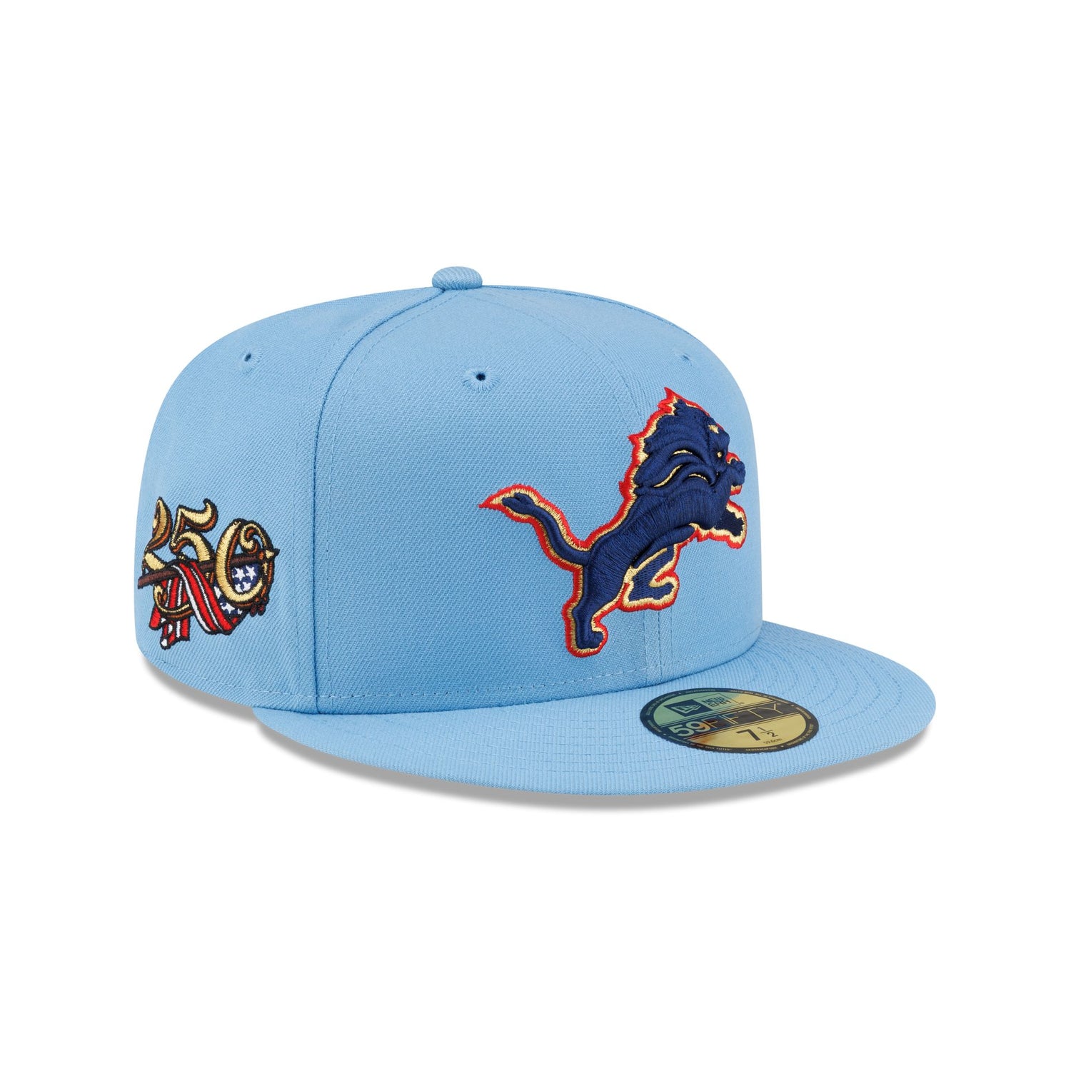 Detroit Lions Red, White & Blue 59FIFTY Fitted Hat