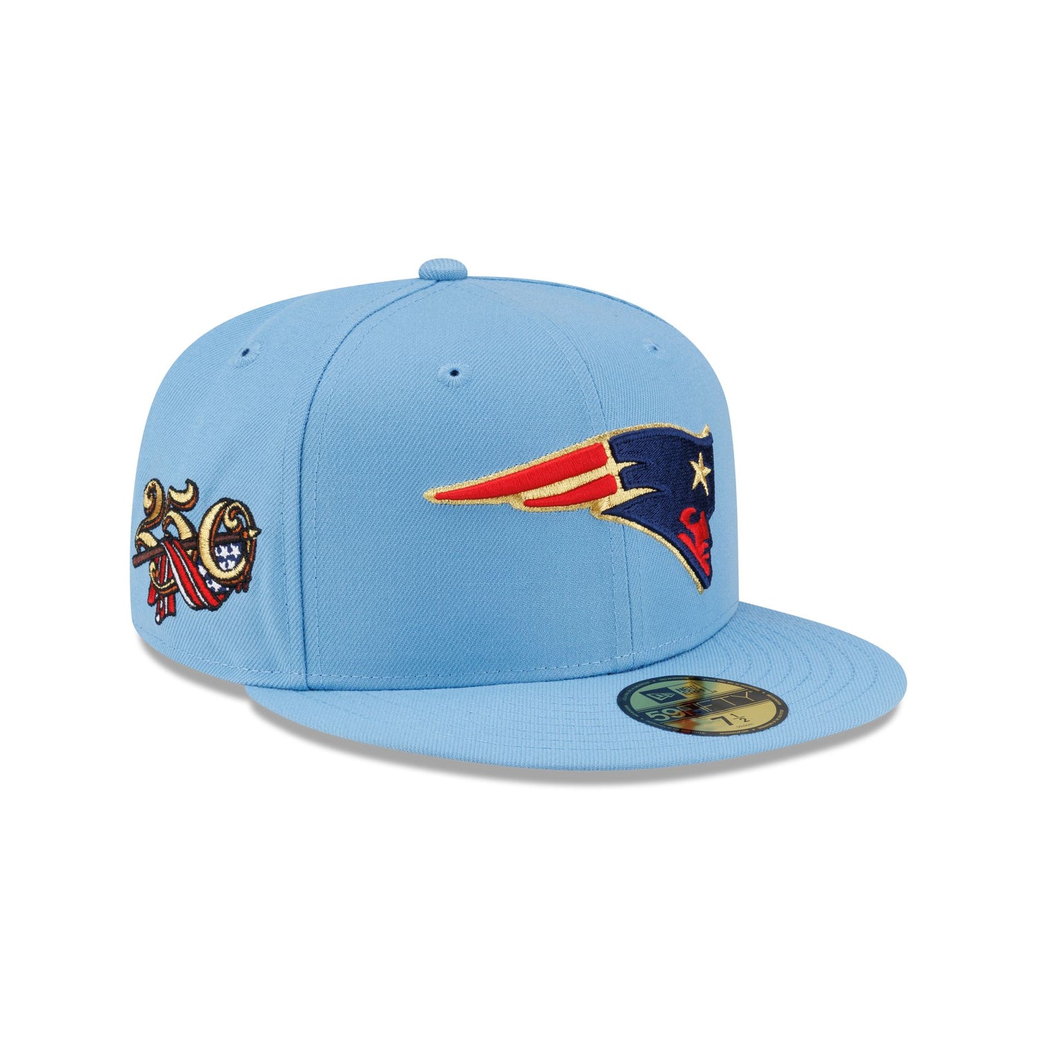 New England Patriots Red, White & Blue 59FIFTY Fitted Hat