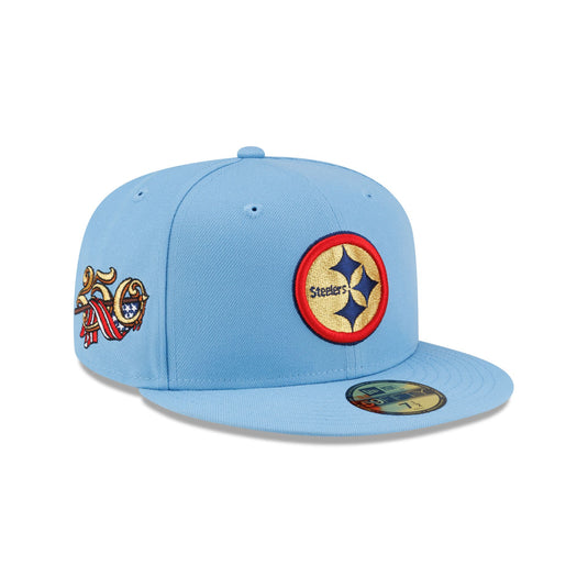 Pittsburgh Steelers Red, White & Blue 59FIFTY Fitted Hat - New Era Cap