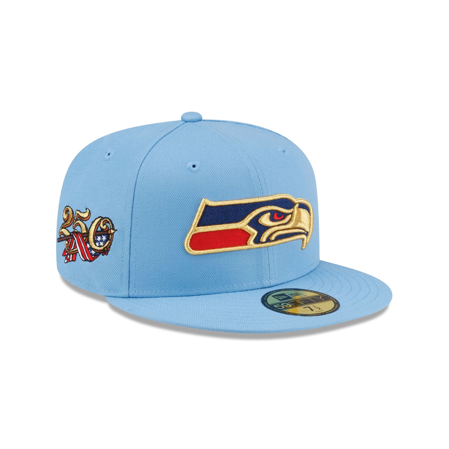 Seattle Seahawks Red, White & Blue 59FIFTY Fitted Hat