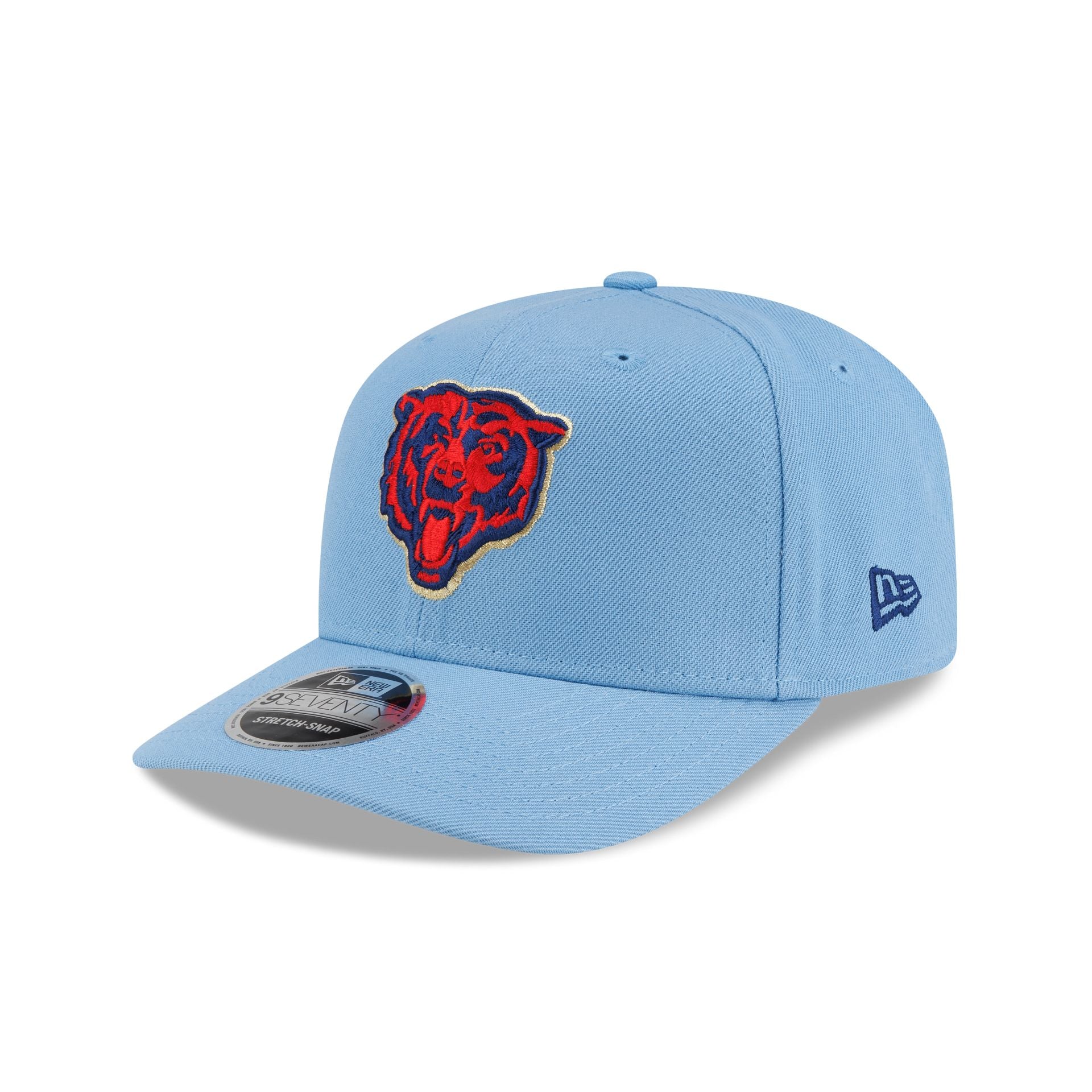 Chicago Bears Red, White & Blue 9SEVENTY Stretch-Snap Hat