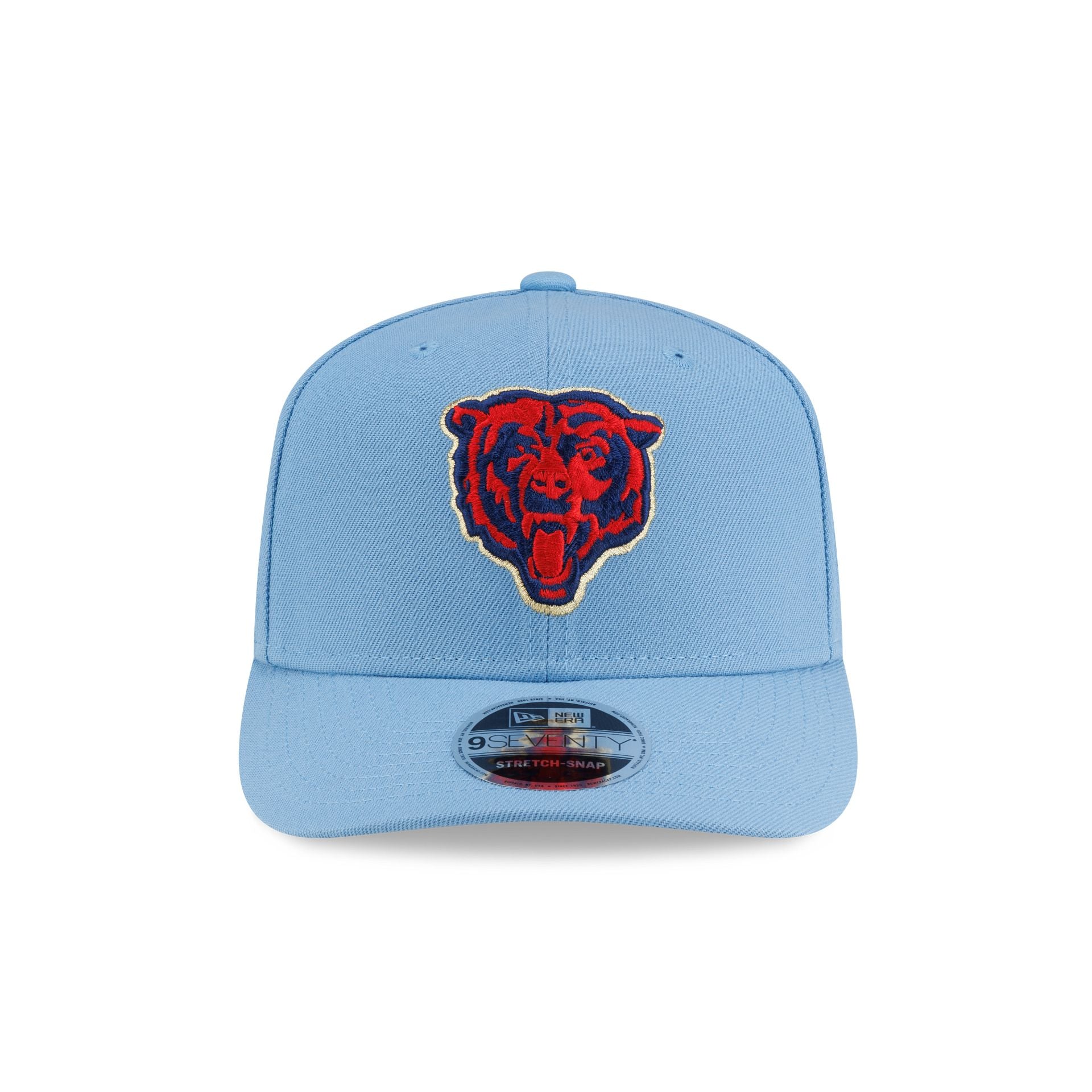 Chicago Bears Red, White & Blue 9SEVENTY Stretch-Snap Hat