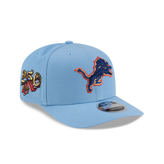 Detroit Lions Red, White & Blue 9SEVENTY Stretch-Snap Hat - New Era Cap
