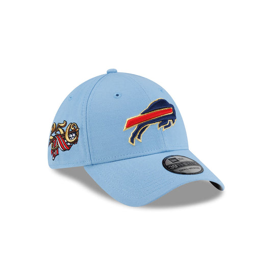 Buffalo Bills Red, White & Blue 39THIRTY Stretch Fit Hat - New Era Cap
