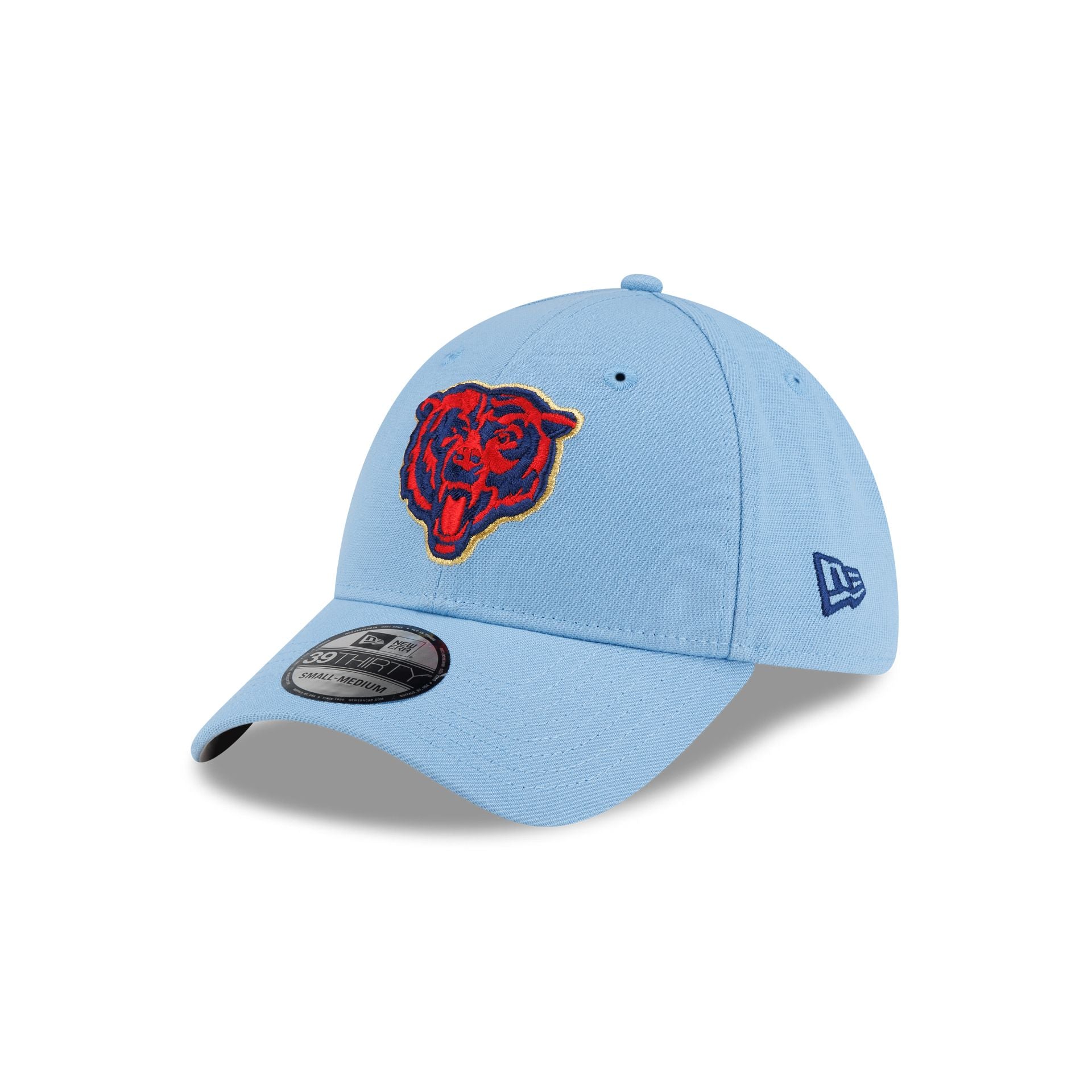 Chicago Bears Red, White & Blue 39THIRTY Stretch Fit Hat