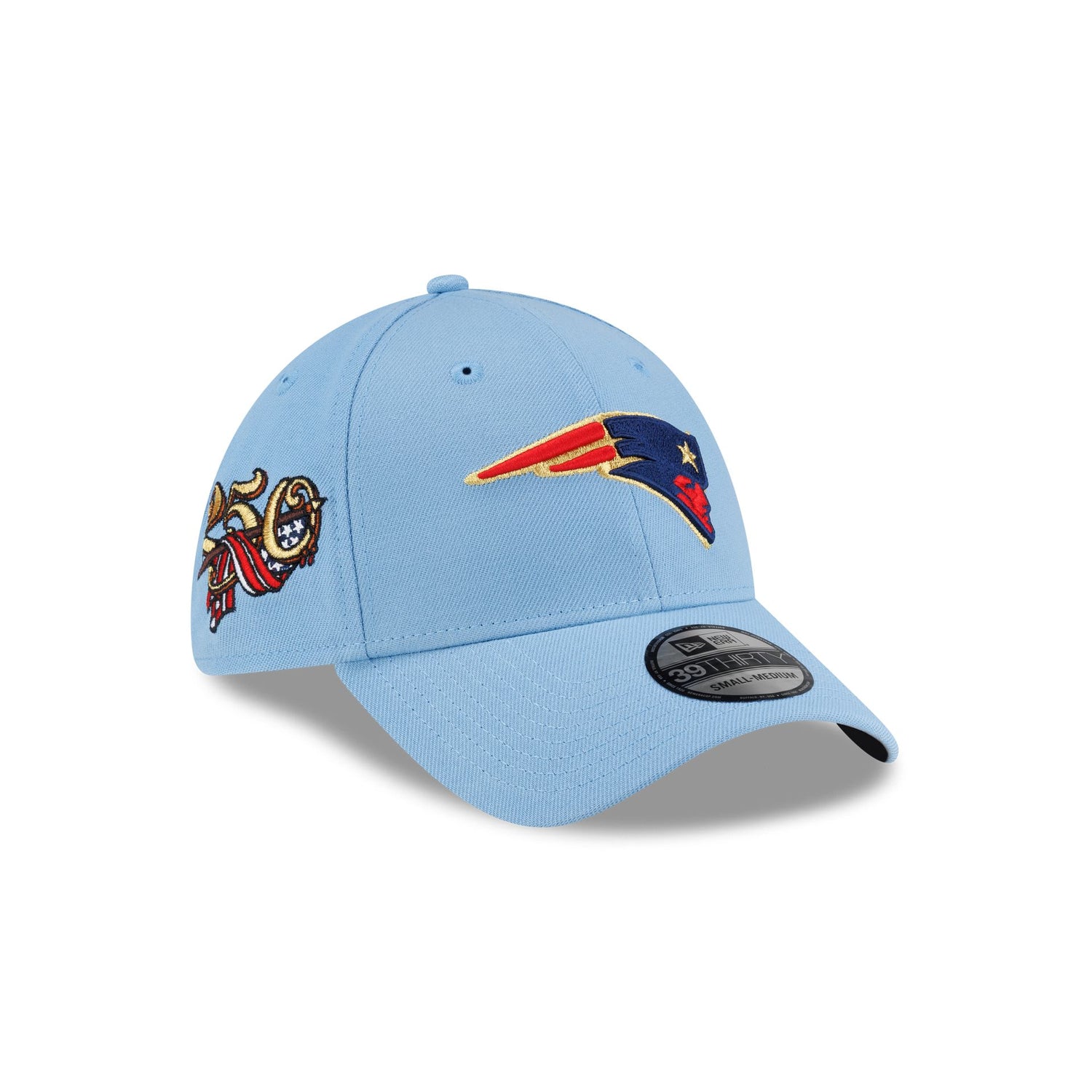New England Patriots Red, White & Blue 39THIRTY Stretch Fit Hat
