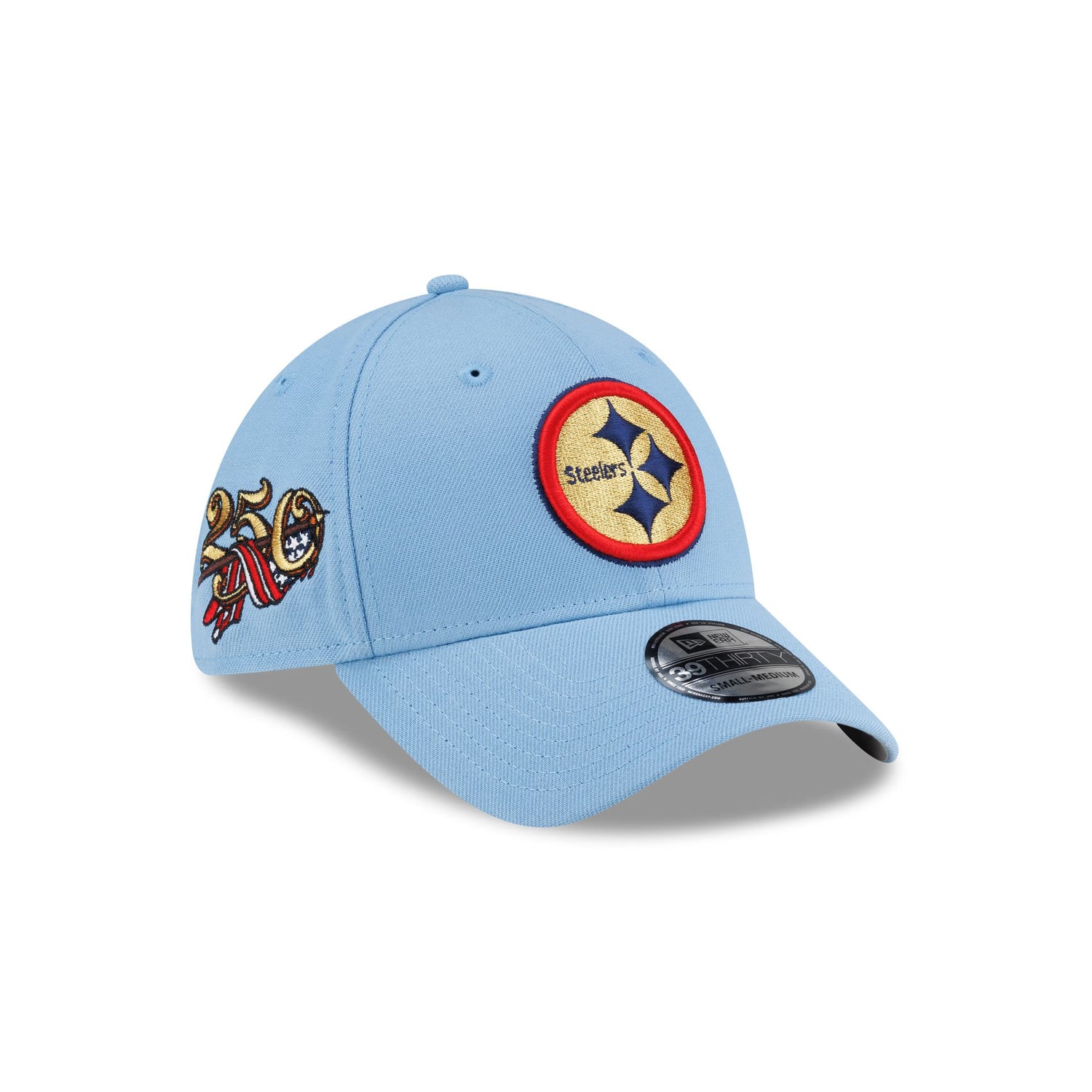 Pittsburgh Steelers Red, White & Blue 39THIRTY Stretch Fit Hat