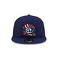 New Era Cap USA Skull Navy 59FIFTY Fitted Hat